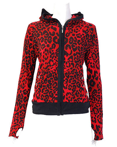 SUDADERA LEOPARDO ROJO